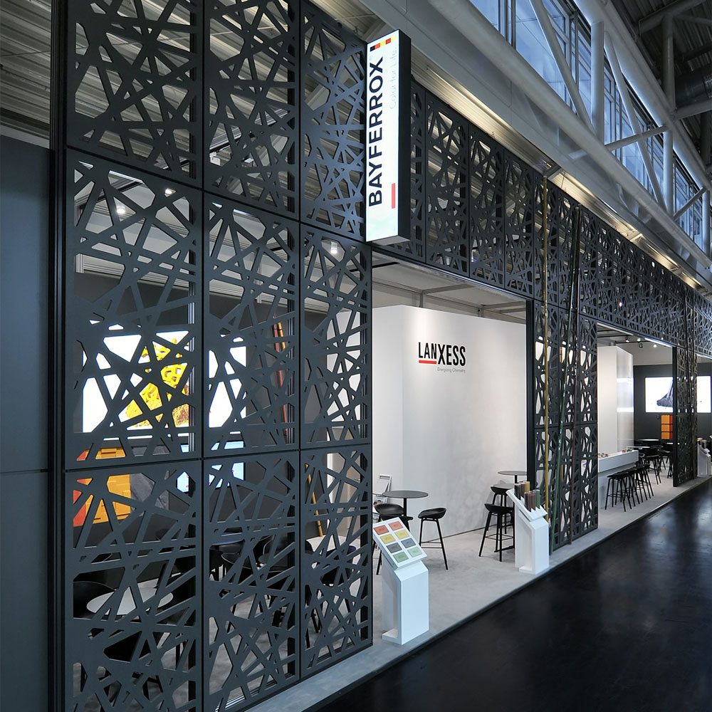 tuennisen-projekt-messebau-lanxess-bauma-muenchen-2019-4 Messestand von Lanxess auf der bauma 2019 in München - Tünnissen Interiors, Messen, Events und Ausstellungen NRW Deutschland Europe
