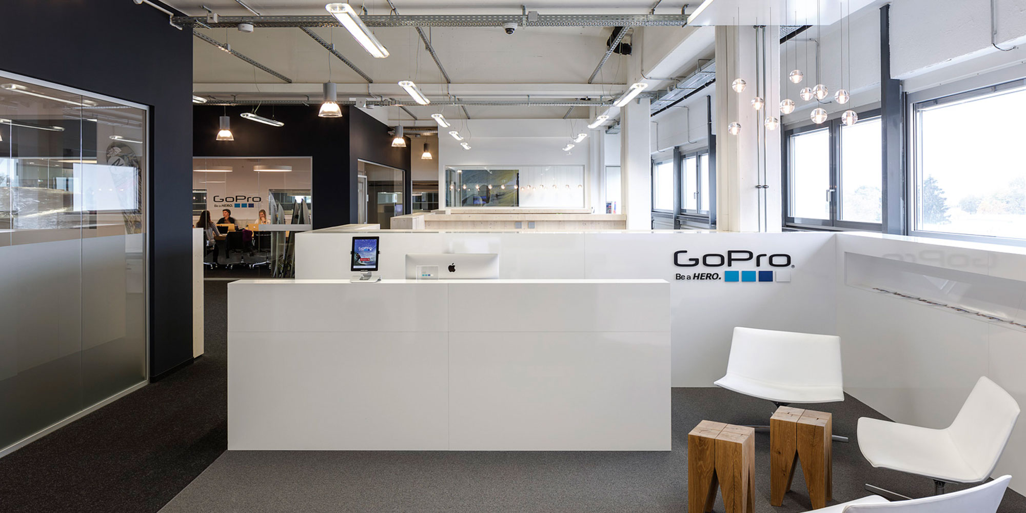 Office von GoPro in München - Tünnissen Interiors, Messen, Events und Ausstellungen NRW Deutschland Europe