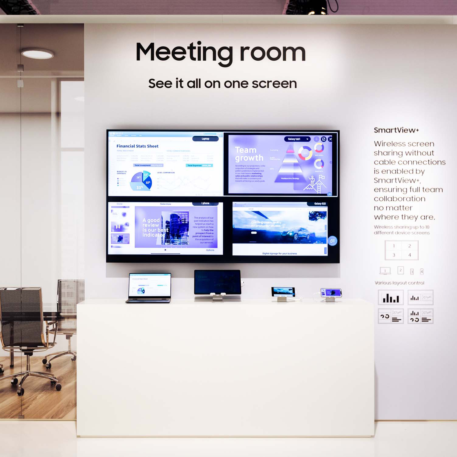 Messestand von Samsung auf der MWC Messe 2019 in Barcelona - Tünnissen Interiors, Messen, Events und Ausstellungen NRW Deutschland Europe