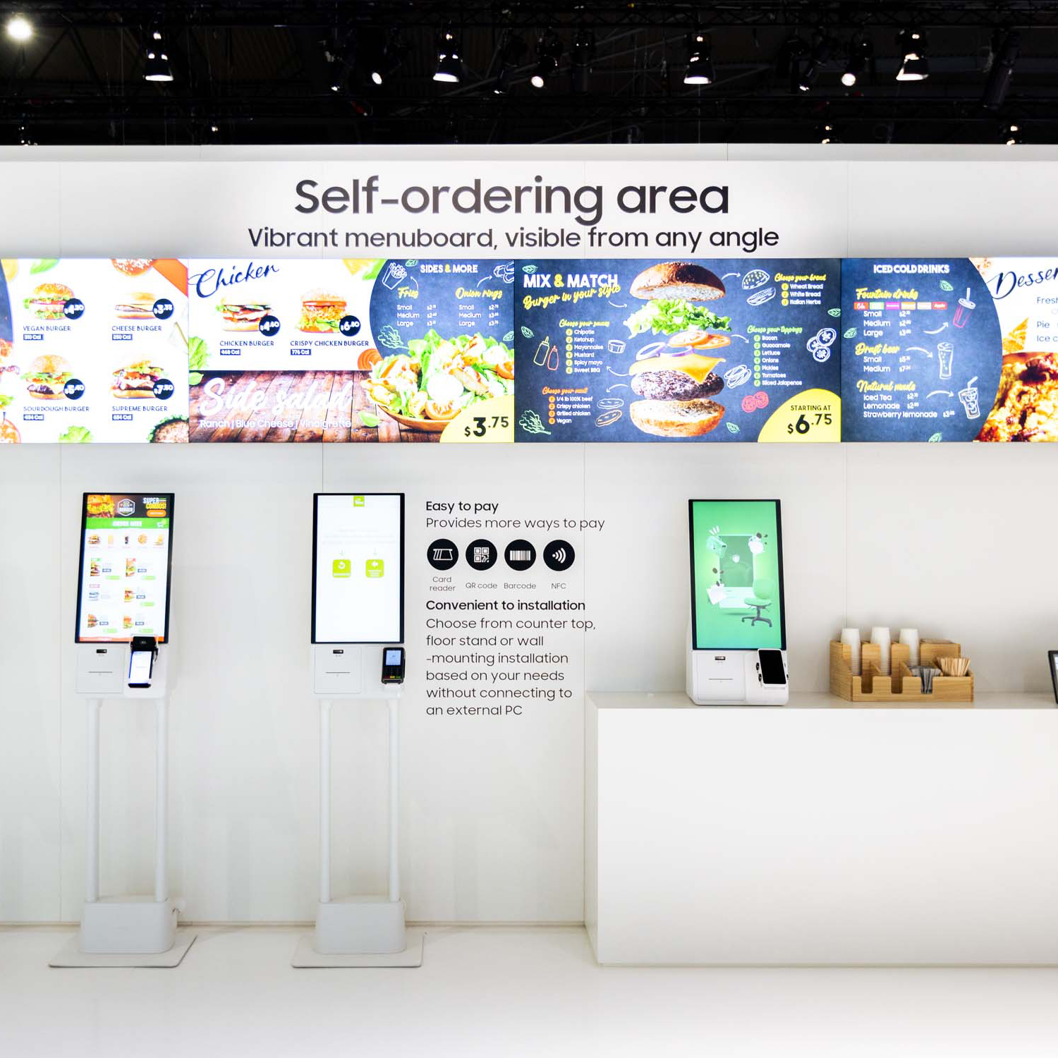 Messestand von Samsung auf der MWC Messe 2019 in Barcelona - Tünnissen Interiors, Messen, Events und Ausstellungen NRW Deutschland Europe