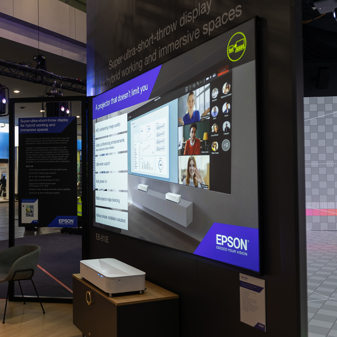 EPSON ISE Barcelona_website6 Messestand von Samsung auf der MWC Messe 2019 in Barcelona - Tünnissen Interiors, Messen, Events und Ausstellungen NRW Deutschland Europe
