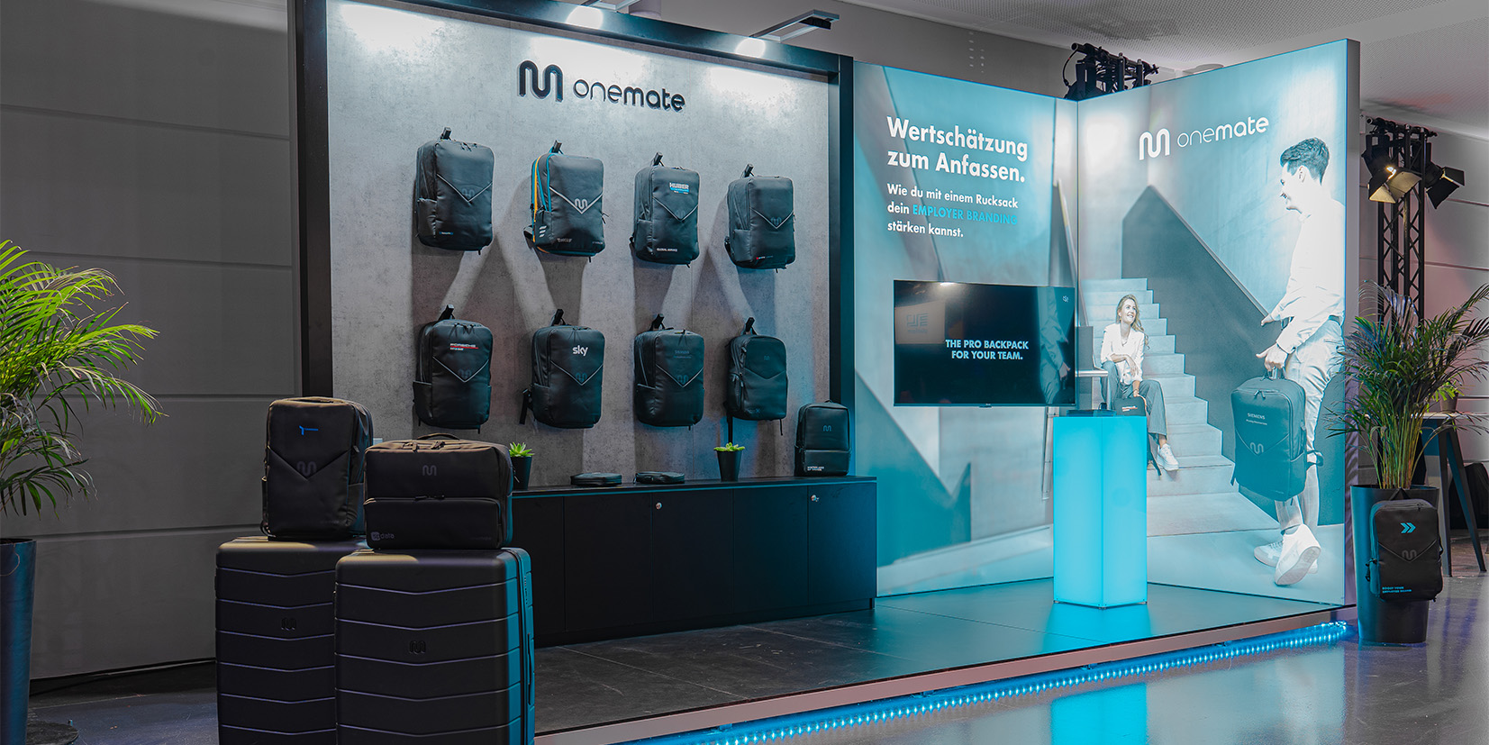 onemate Messestand Messestand von Samsung auf der MWC Messe 2019 in Barcelona - Tünnissen Interiors, Messen, Events und Ausstellungen NRW Deutschland Europe