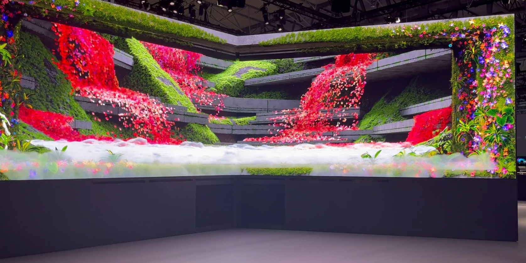 vorschau Messestand von Samsung auf der MWC Messe 2019 in Barcelona - Tünnissen Interiors, Messen, Events und Ausstellungen NRW Deutschland Europe