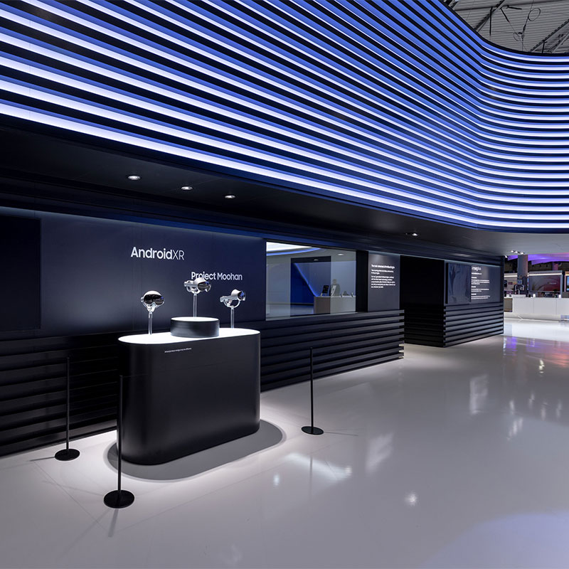 website_s11 Messestand von Samsung auf der MWC Messe 2019 in Barcelona - Tünnissen Interiors, Messen, Events und Ausstellungen NRW Deutschland Europe