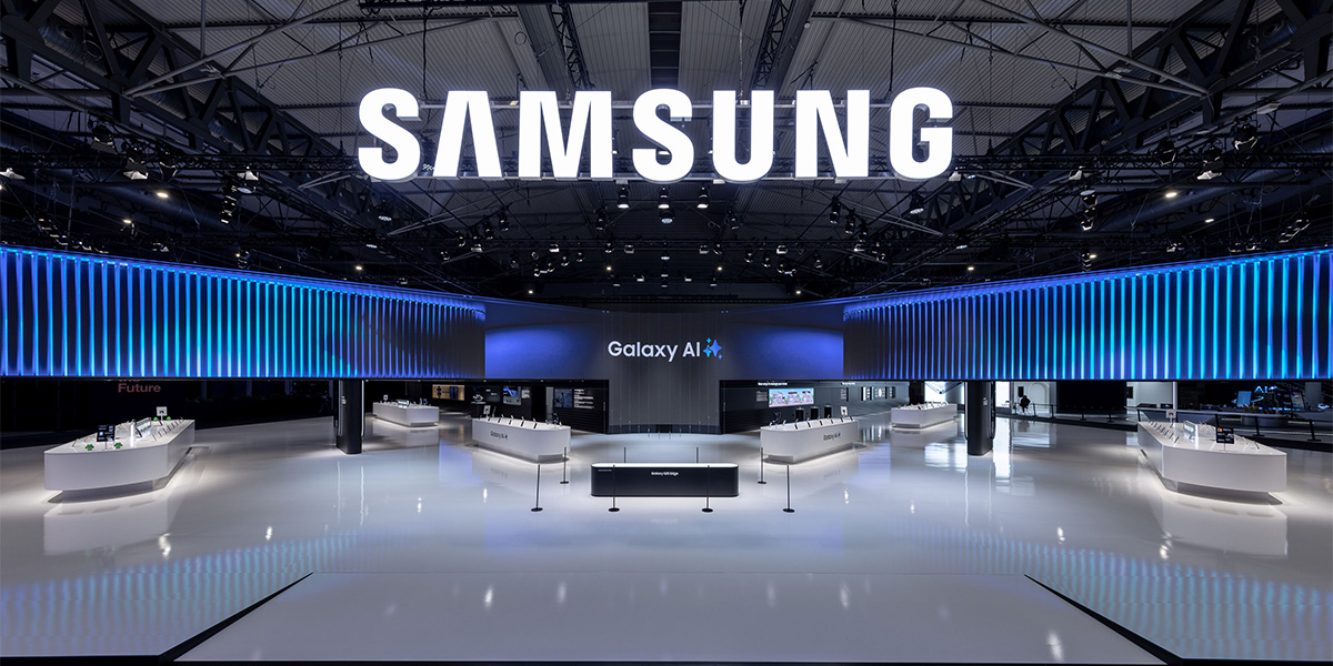 website_vorschau Messestand von Samsung auf der MWC Messe 2019 in Barcelona - Tünnissen Interiors, Messen, Events und Ausstellungen NRW Deutschland Europe